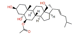 (22E)-6b-Acetoxycholest-22-en-3b,5a,18-triol
